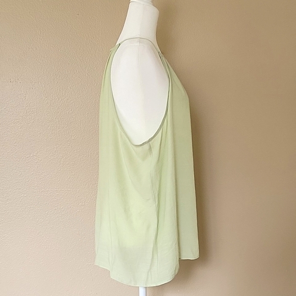 Nine West Womens Dalton Mint High Neck Keyhole Tank - Size XL - Picture 3 of 8